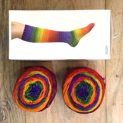 Uneek Sock Kit - hand dyed self striping